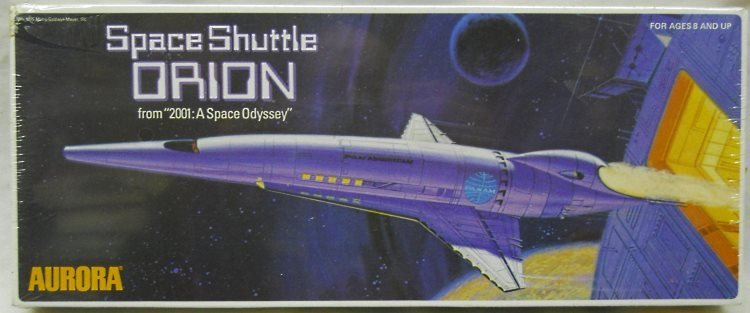 Aurora 1/144 Pan Am Space Shuttle Orion From 2001 A Space Odyssey, 252 plastic model kit